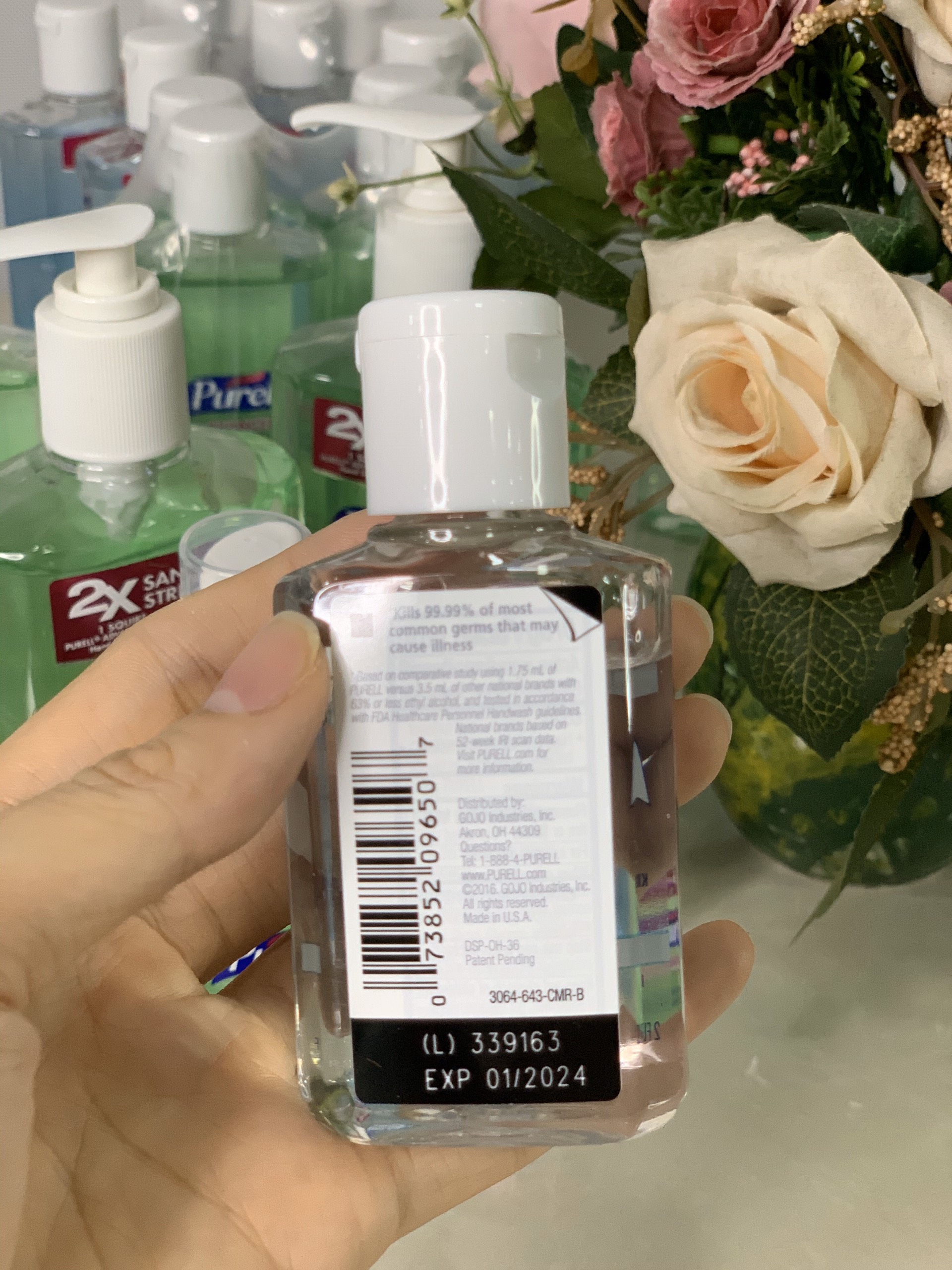 [HCM]NƯỚC RỬA TAY DIỆT KHUẨN PURELL-59ml-USA