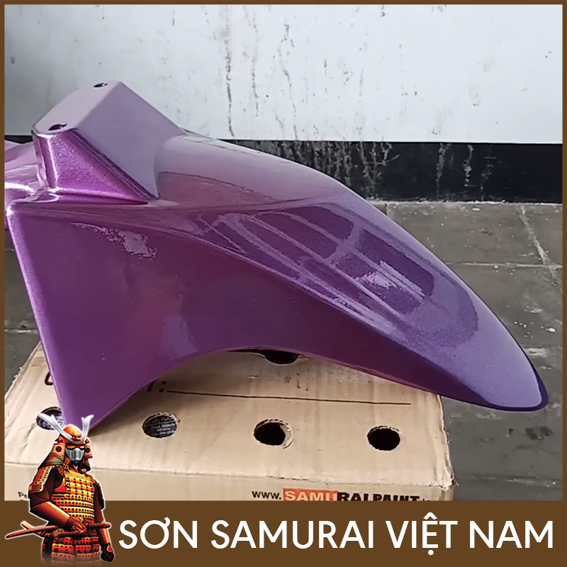 Sơn xịt samurai tím ánh kim - Chai sơn màu tím ánh kim 1142 sơn samurai