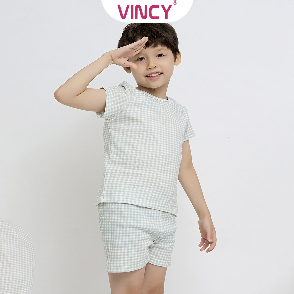 [Mua 3 giảm 20%, mua 2 giảm 15%] Bộ Đồ Short Thun Bé Vincy KST022S32