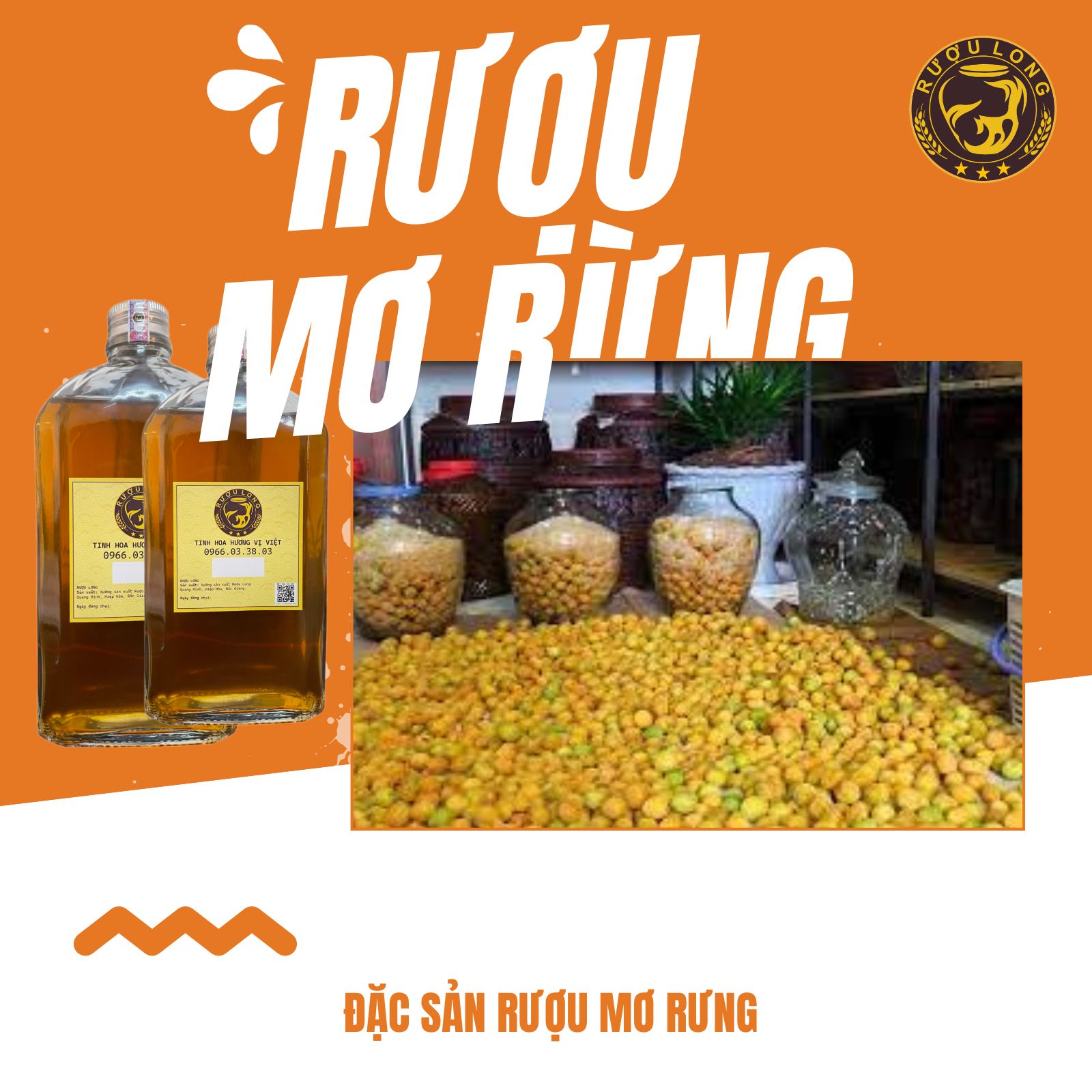 Rượu ngâm trái Mơ Rừng, hạ thổ