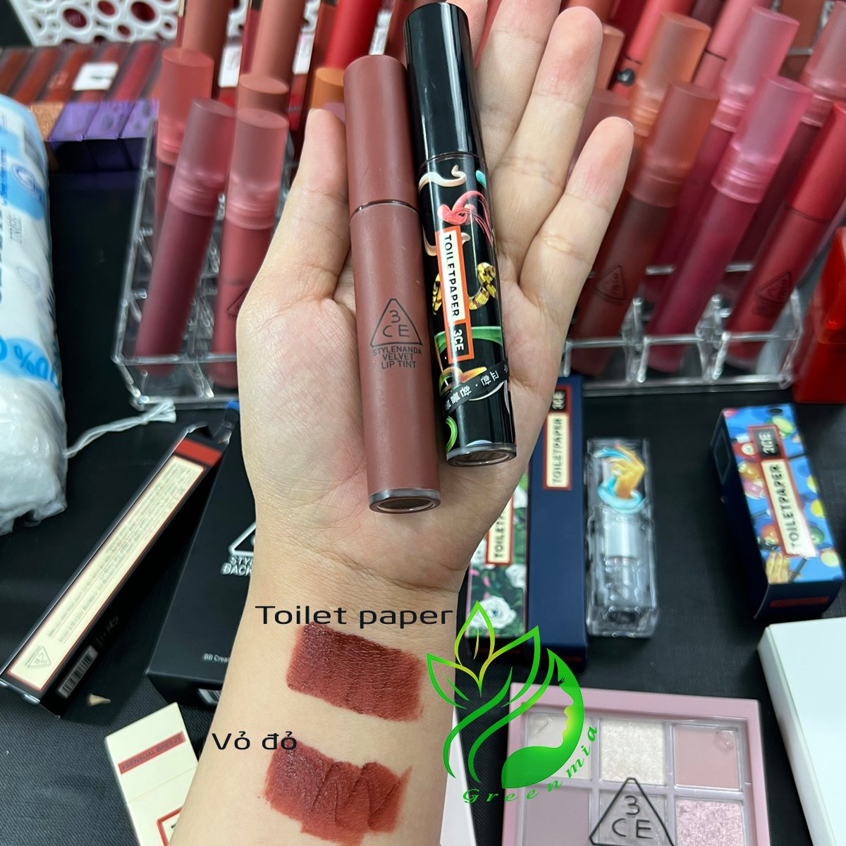 Son 3CE Velvet Lip Tint 4g Son Kem Lì Daffodil Taupe Definition Bitter Hour Like Gentle New Nude Lên Màu Chuẩn Đẹp