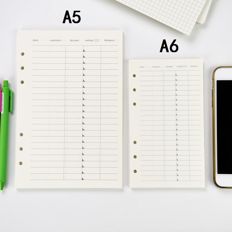 Ruột sổ còng 6 lỗ Basic A5 80 trang