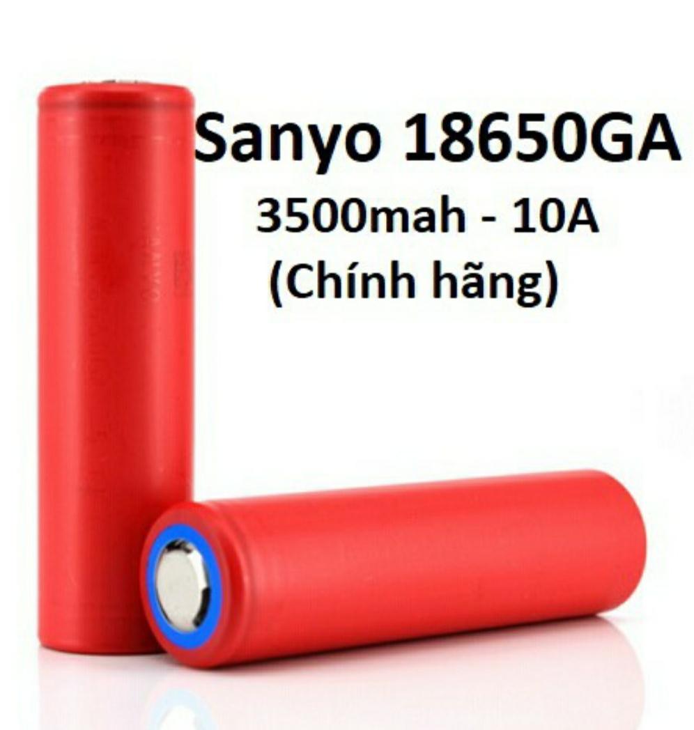 Pin Li-ion 18650 Sanyo / NCR18650GA - 3500mah - 10A 18650GA Đang Khuyến Mại Khủng Pin Li-ion 18650 Sanyo / NCR18650GA - 3500mah - 10A 18650GA Đang Khuyến Mại Khủng