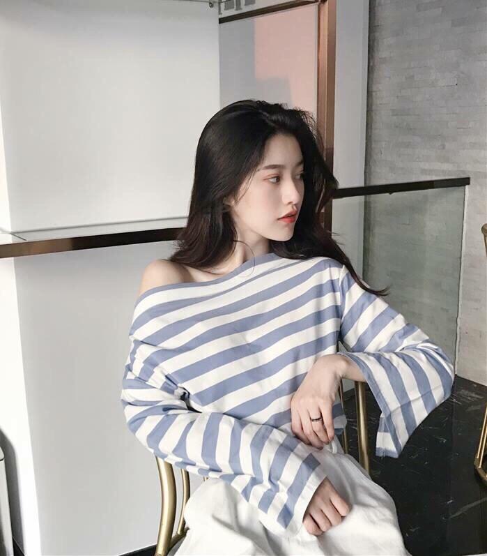 ÁO THUN KIỂU LỆCH VAI SIÊU XINH AD35