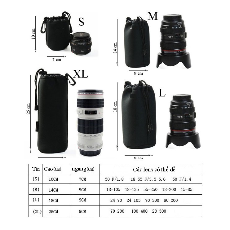 [HCM]Túi đựng lens.