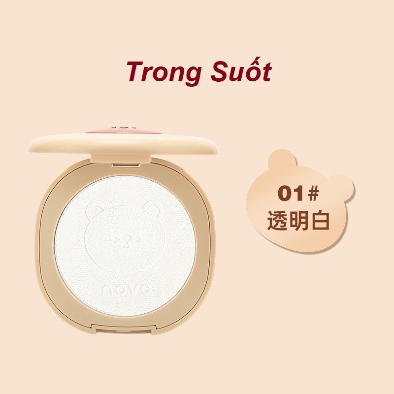 Phấn Phủ Kiềm Dầu NOVO Brown Bear Makeup Pressed Powder 5679