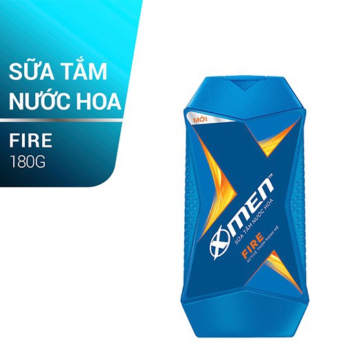 Sữa tắm nước hoa X-Men Fire Active thơm mạnh mẽ 180g