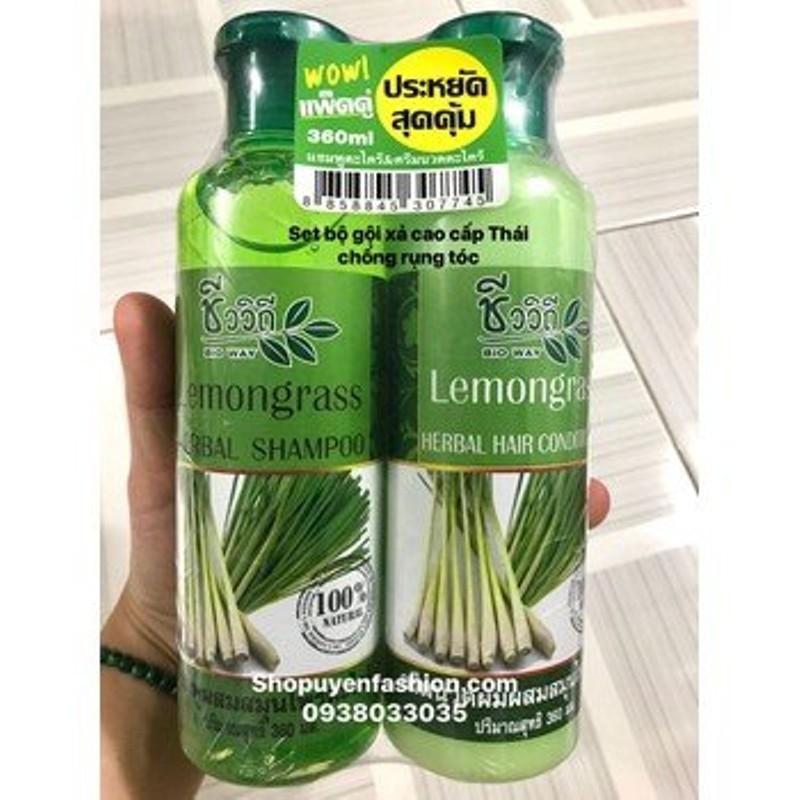 [HCM]Combo Dầu Gội Và Xả Từ Sả Chanh Thái Lan