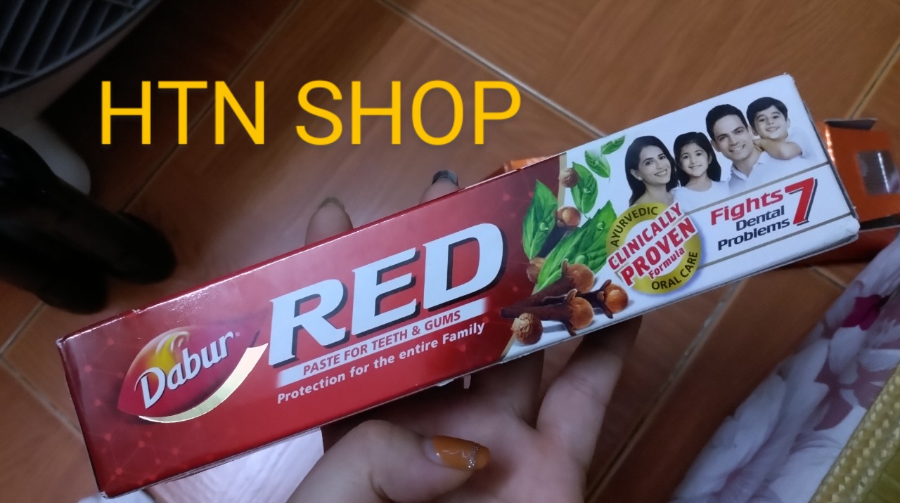 😬🌳 Kem đánh răng thảo dược Red dabur 100g - dabur toothpaste😬🌳date new