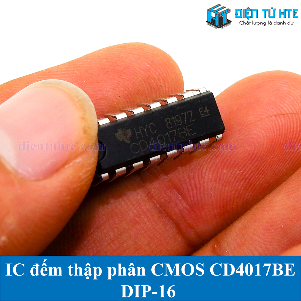 Combo 3 IC đếm thập phân CD4017BE 4017 chân cắm DIP-16