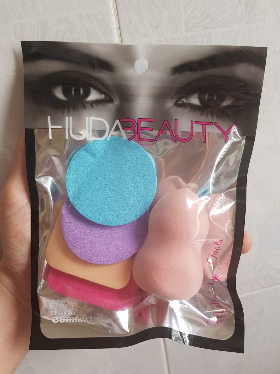 [ Set 5 Miếng ] Bông Trang Điểm Huda Beauty Mềm Mại