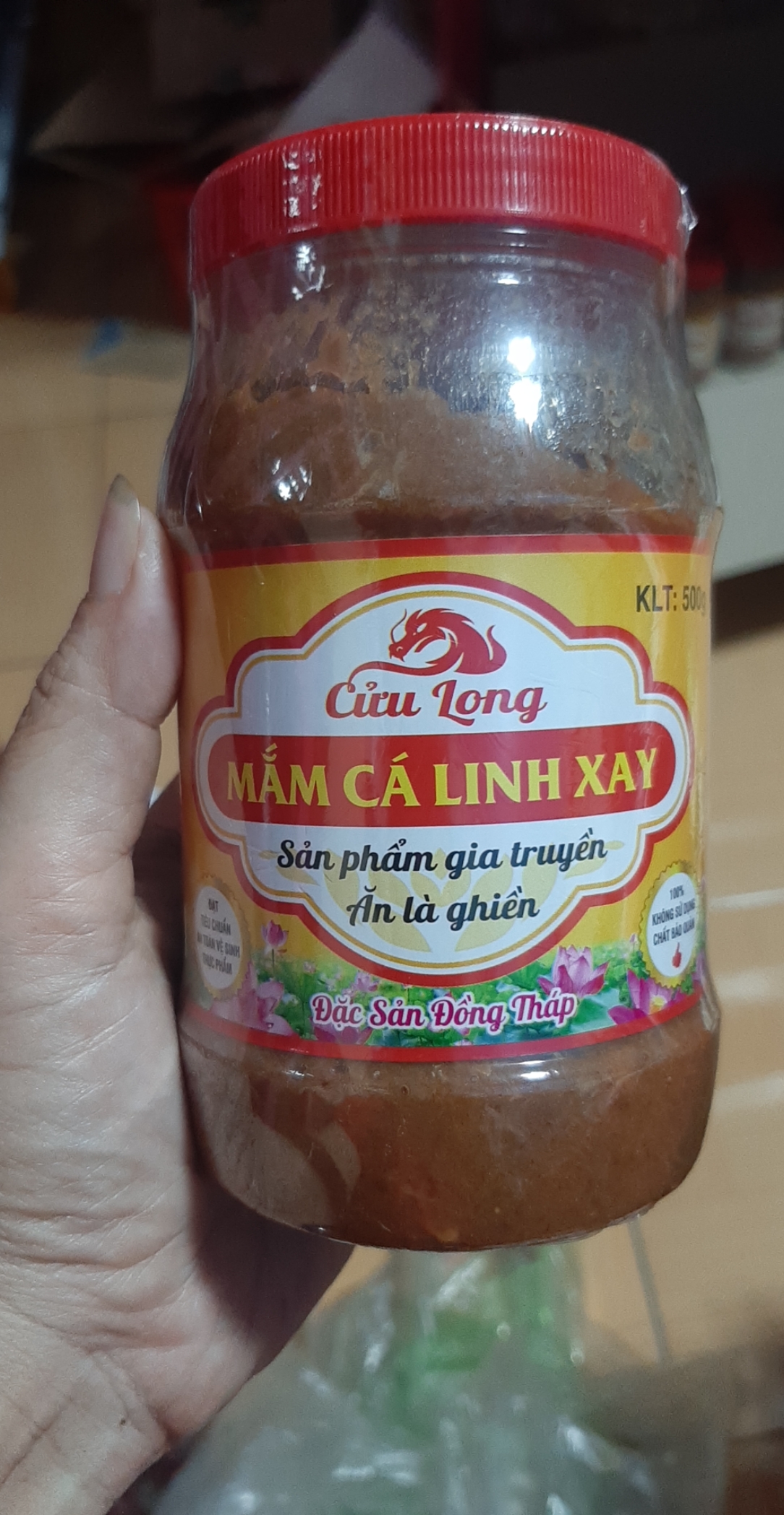 MẮM CÁ LINH XAY CƯU LONG 500GR