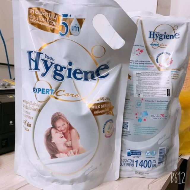 [HCM]NƯỚC XẢ VẢI ĐẬM ĐẶC HYGIENE [TRẮNG] 1300ML THÁI LAN