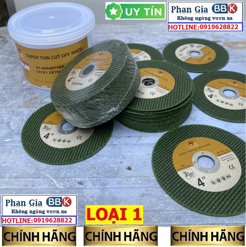 Đá cắt sắt, thép 100mm super chất lượng tốt
