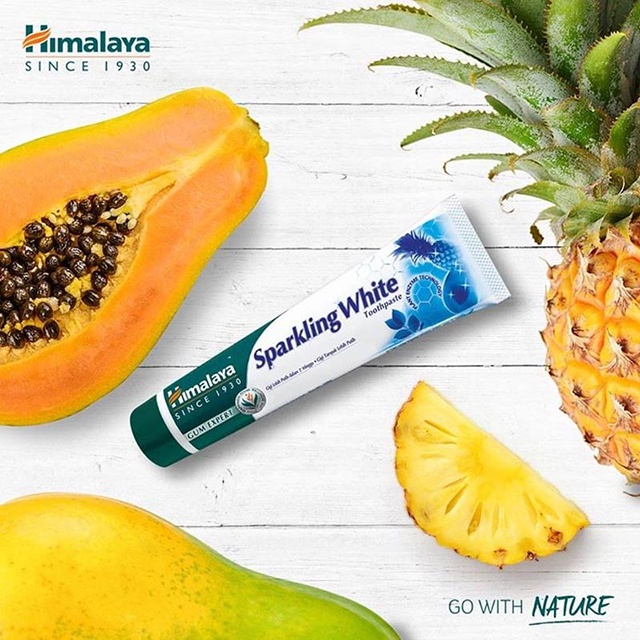 [Chính Hãng] Kem Đánh Răng Trắng Sáng Lấp Lánh | Himalaya Sparkling White Toothpaste 100g