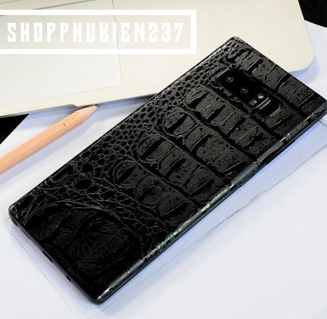 [HCM]SKIN MẶT LƯNG VÂN GIẢ DA CÁ SẤU SAMSUNG GALAXY NOTE 5  NOTE FE  NOTE 8 DÁN LƯNG CỰC ĐẸP