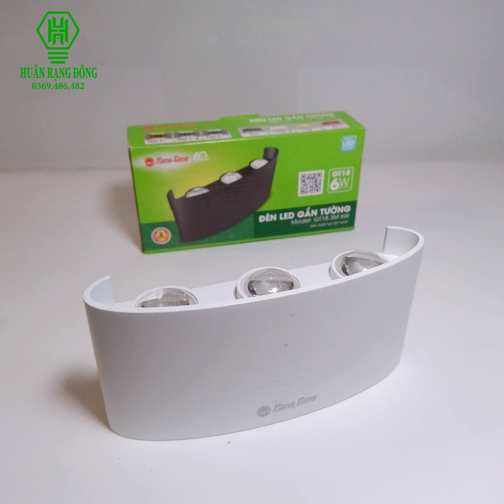 Đèn LED gắn tường Rạng Đông - Model: GT18.4M 8W