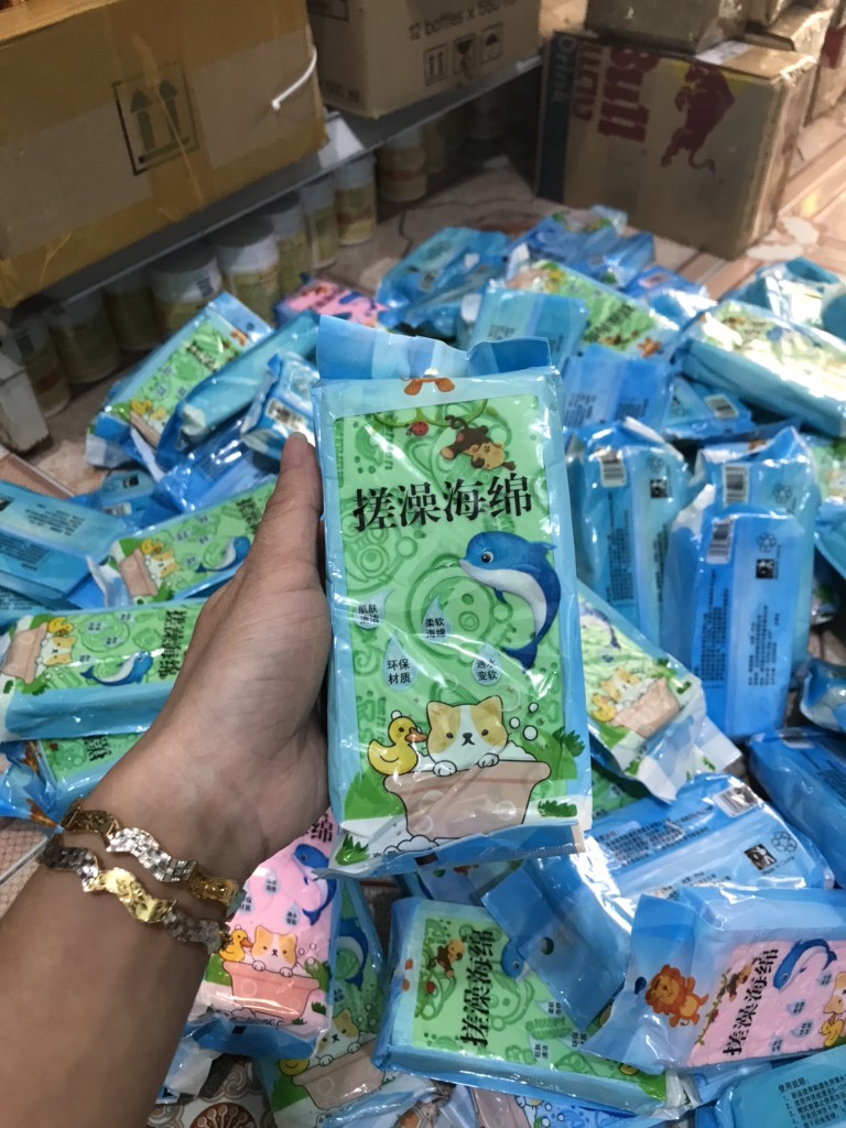 Bông mút tắm bọt biển kỳ ghét siêu bền Hot