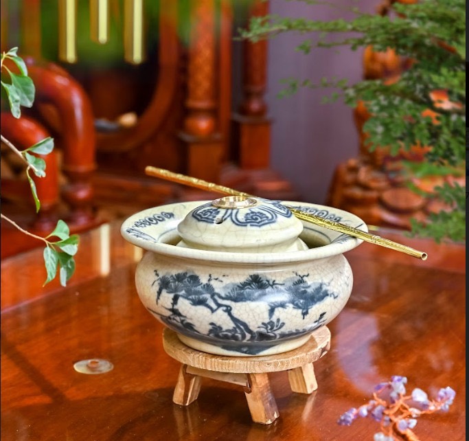 BÁT GỐM BÁT TRÀNG BỌC ĐÔNG, BÁT GỐM GIẢ CỔ MEN LAM
