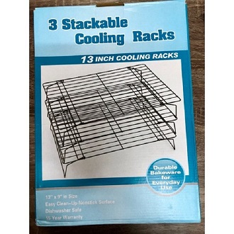 Rack hong bánh 3 tầng màu đen