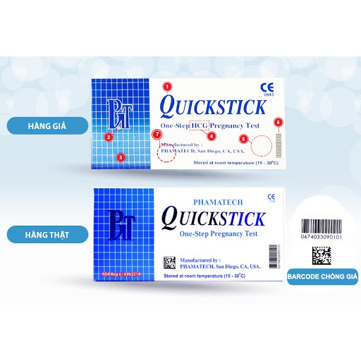 [HCM]Que thử thai Quickstick - Pregnancy test - HCG
