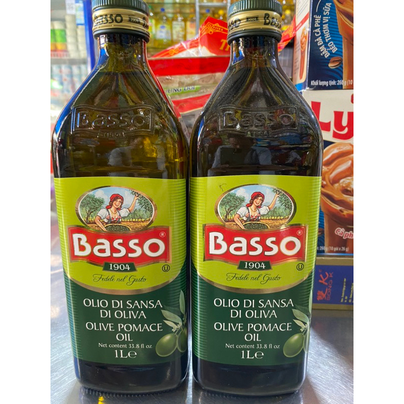Dầu Olive Pomace Basso 1L Italia - date 18/2/2027