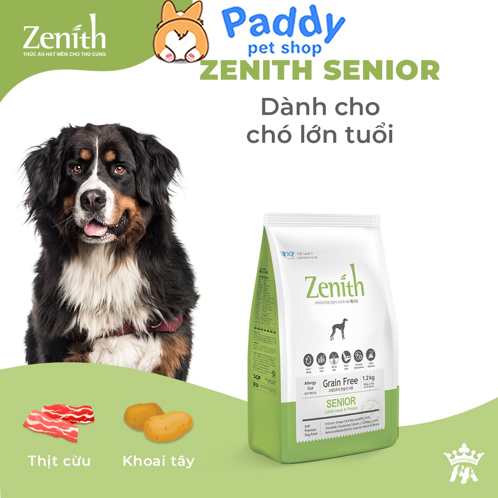 Hạt Mềm Cho Chó Già Zenith Senior Gà & Cừu