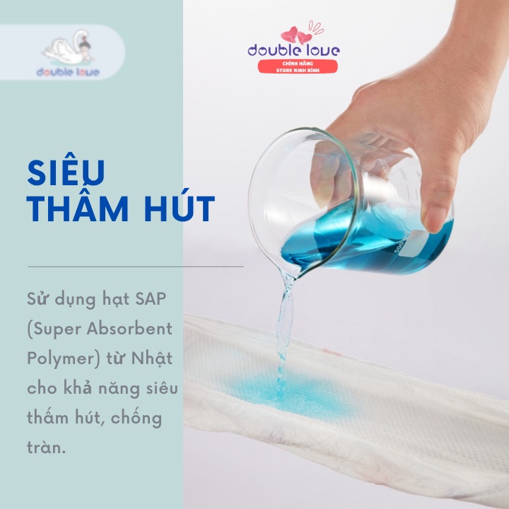 Bỉm quần Double Love size L (9-14kg) 50 miếng