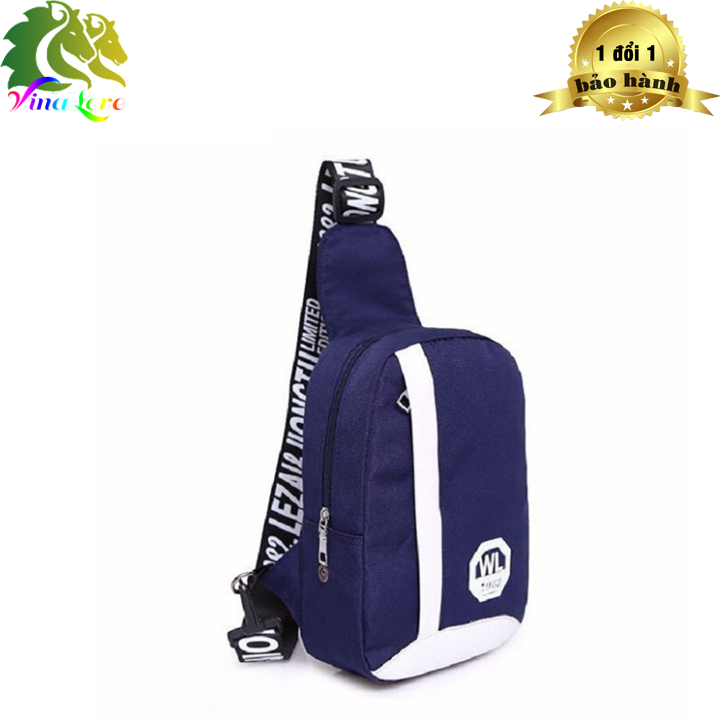 Túi đeo chéo canvas HARAShop HR105  ( kéo sau)
