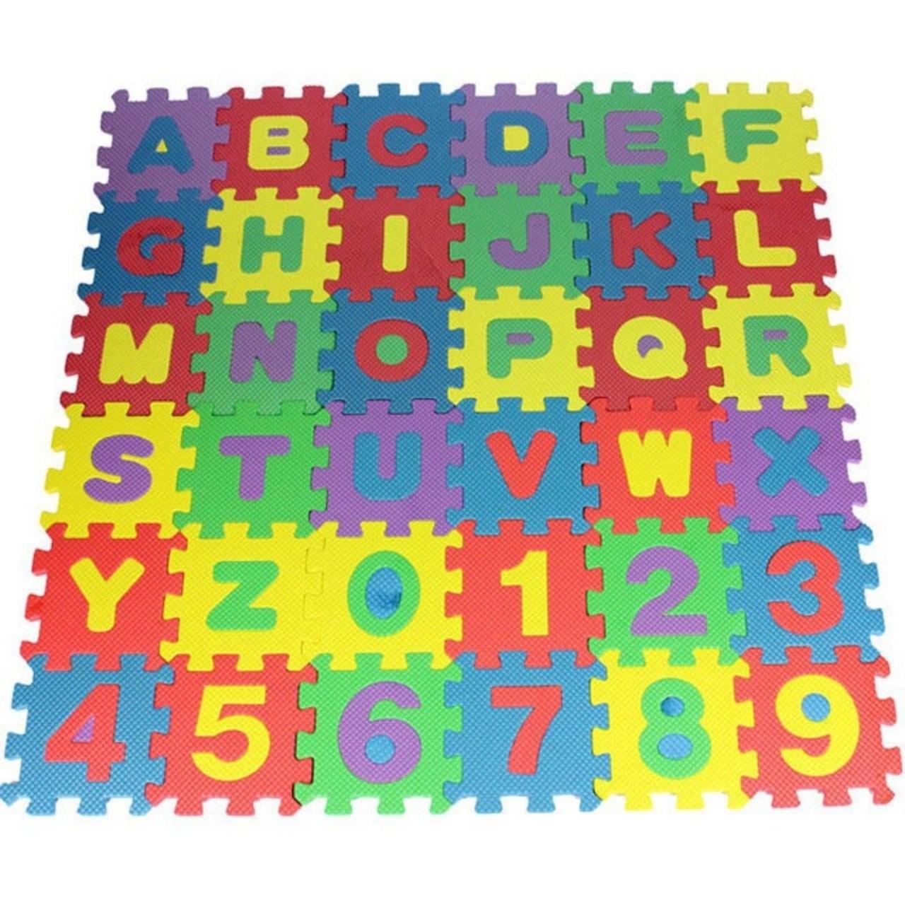 Bộ chữ cái bằng xốp cho bé ( bao gồm 26 chữ cái và 10 chữ số)