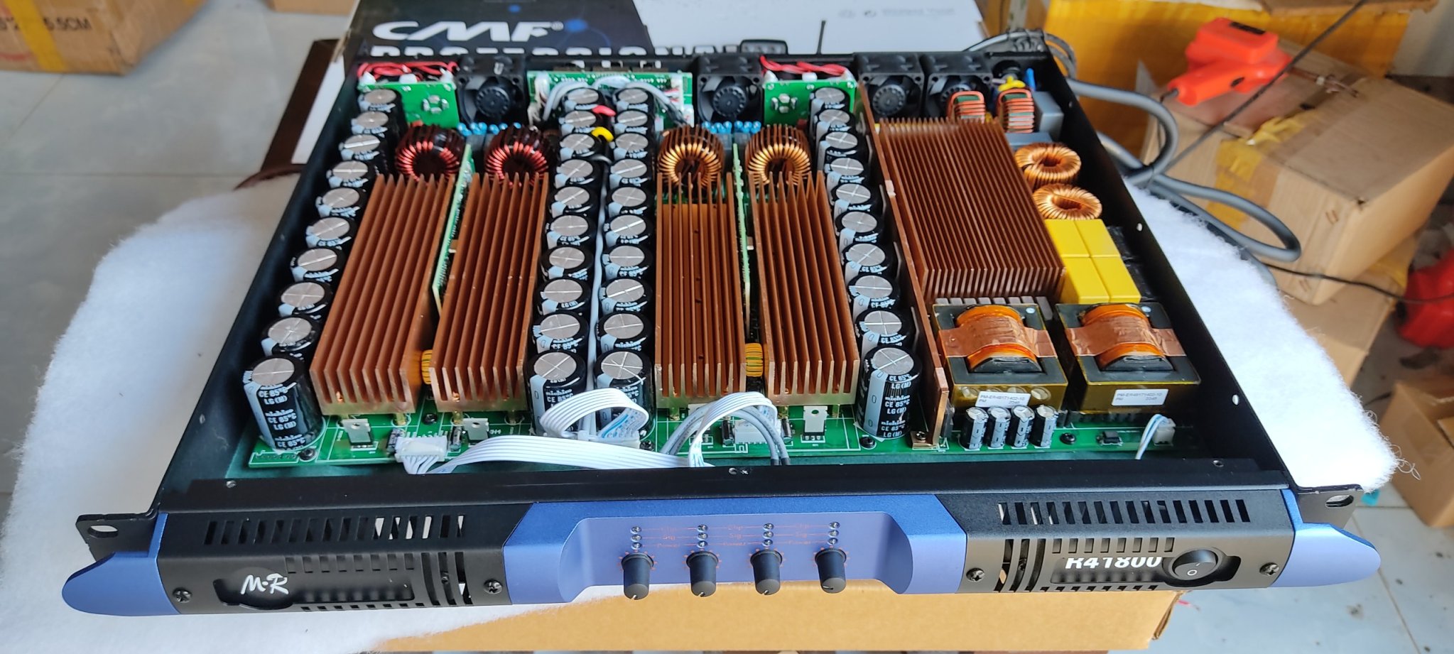 CỤC ĐẨY CÔNG SUẤT CLASS D HÃNG M.R AUDIO CÔNG SUẤT 7200W X 8ohm