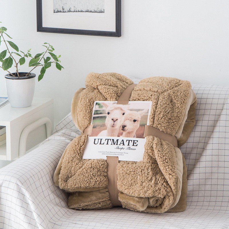 [Hàng Xuất Khẩu] Chăn Lông Cừu Tuyết Ultimate Sherpa Throw 2m X 2m3