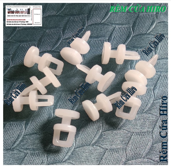 bộ hạt rèm và móc treo rèm ô tô