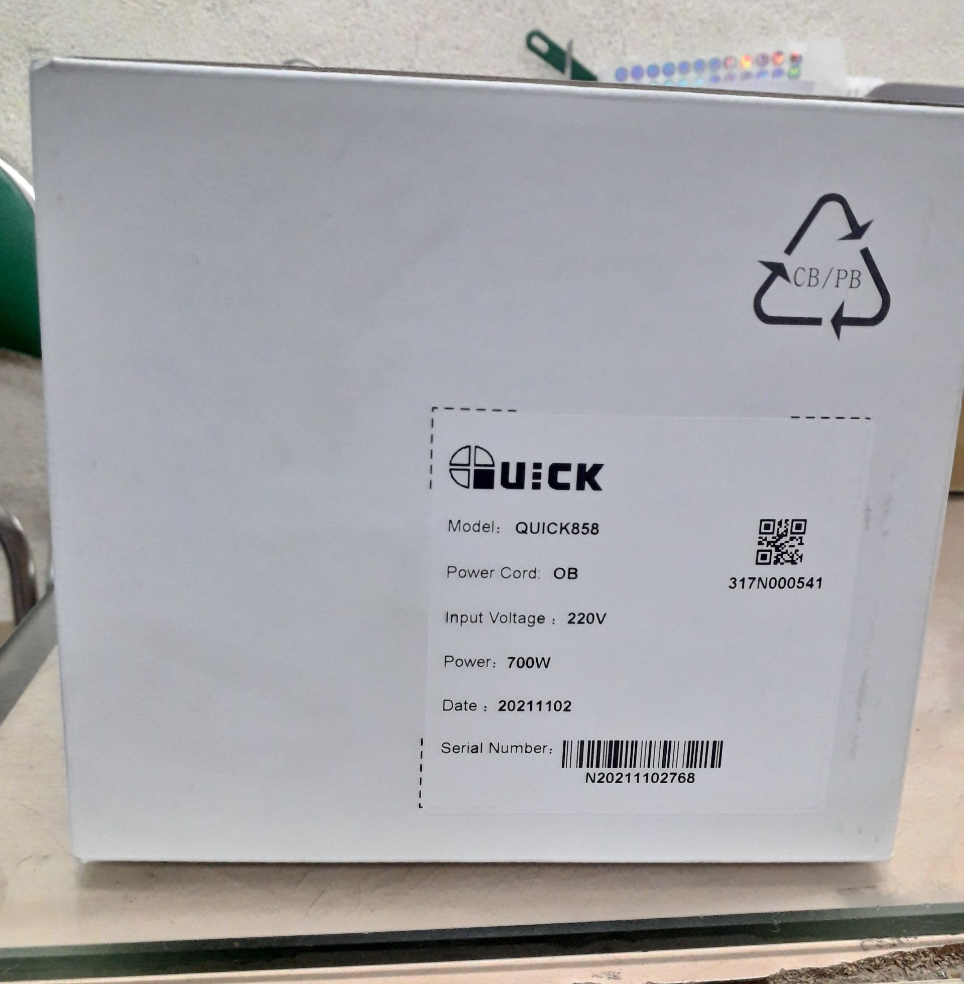 [HCM]Máy khò chỉnh nhiệt Quick 858