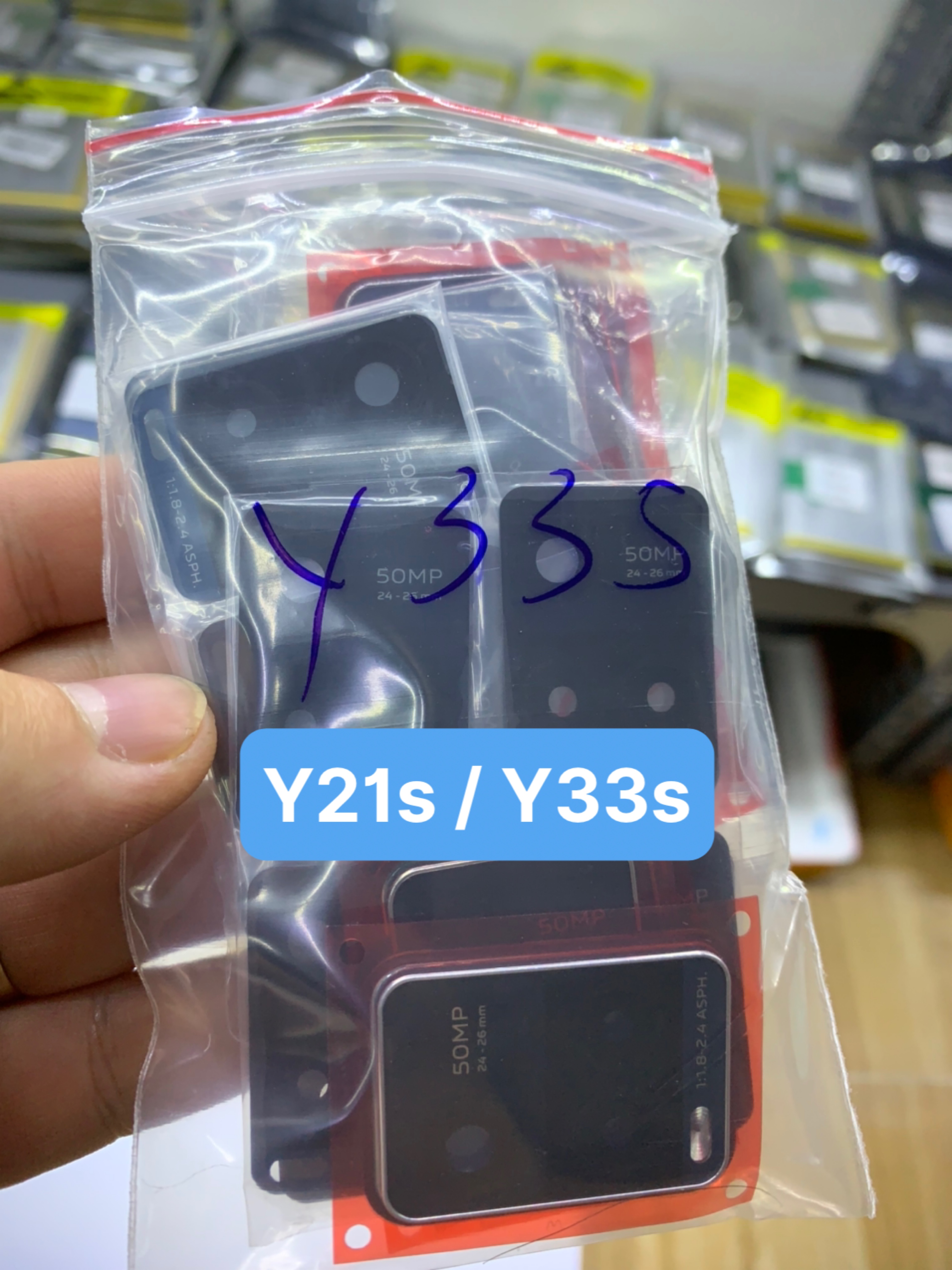 Cụm kính camera liền vành và không vành / kính rời vivo Y21s / Y33s