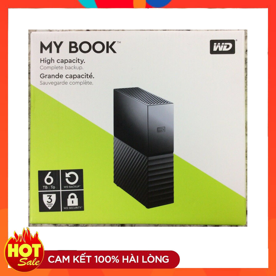 [Trả góp 0%]Ổ cứng cắm ngoài WD Mybook 6TB (Newversion)