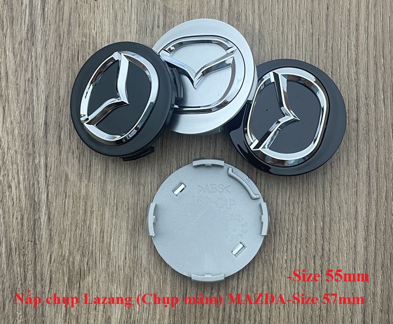 Nắp chụp mâm MAZDA (Chụp Lazang) Size 57mm