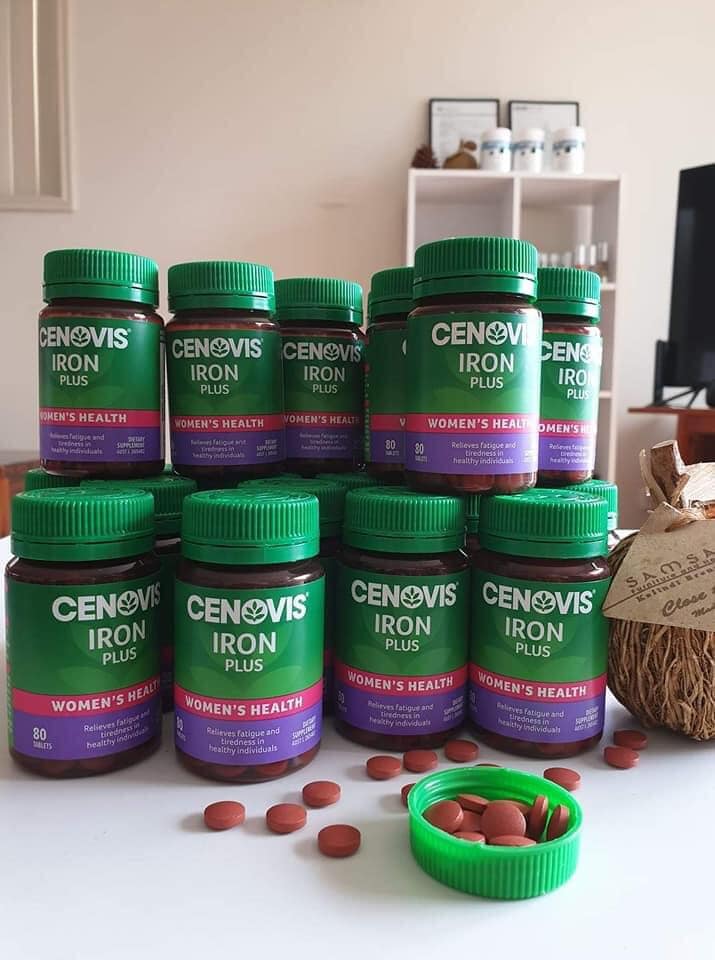sắt Cenovis Iron Plus hộp 80 viên Úc