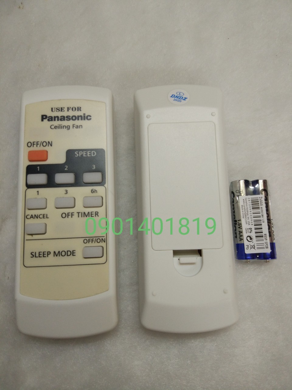 Điều Khiển Quạt Trần Panasonic Bốn Cánh