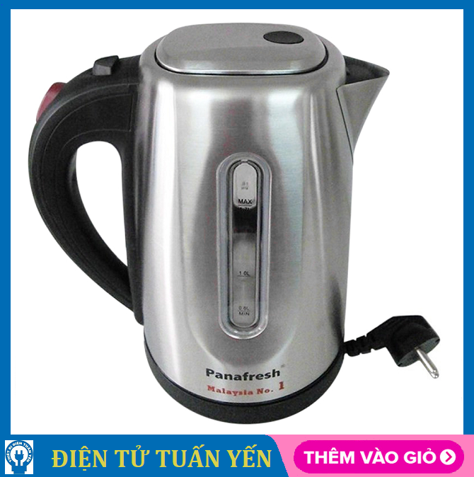 Ấm siêu tốc Panafresh SK-178 dung tích 1.8L, công suất 2200W, chất liệu inox cao cấp - Hàng chính hãng