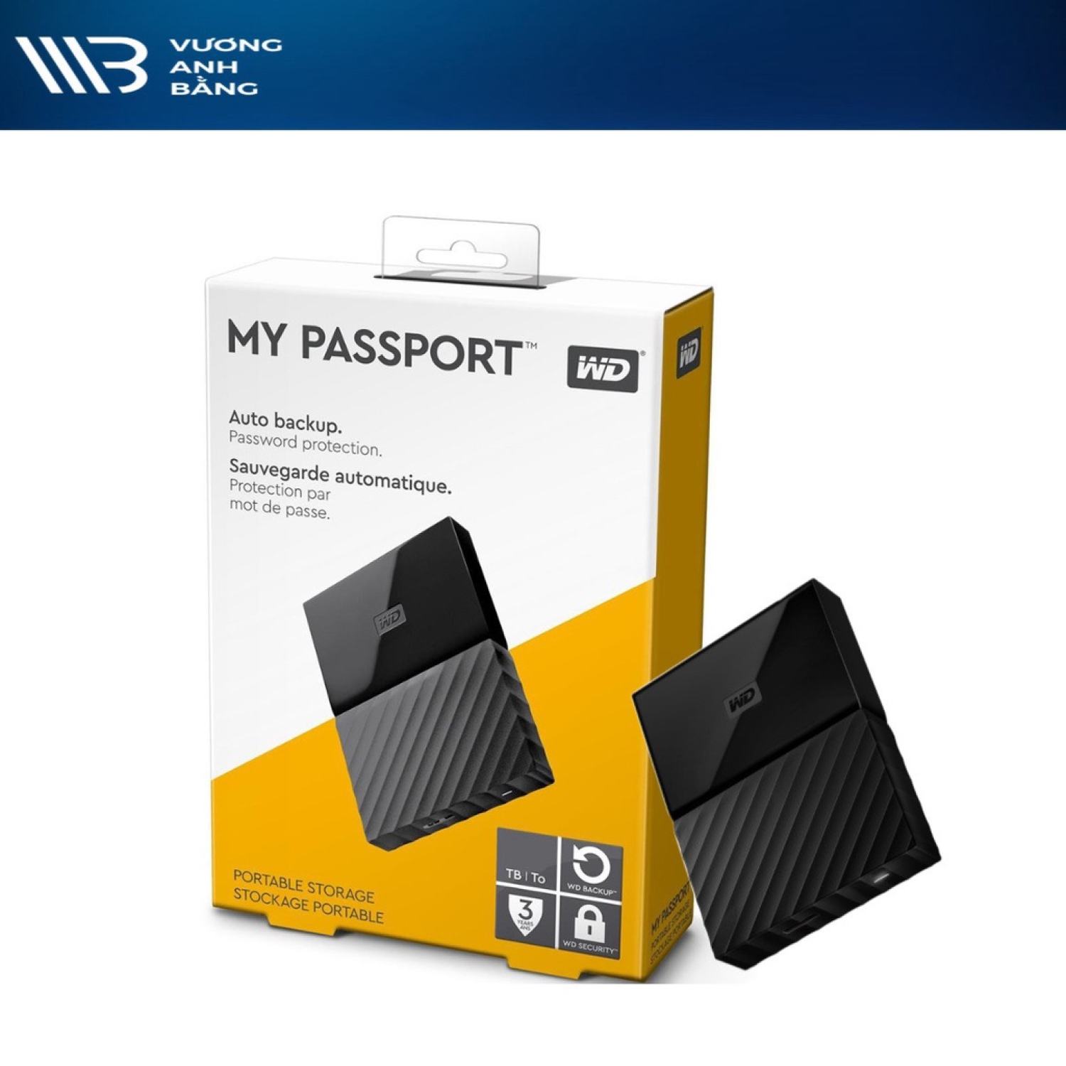 HDD Box WD MY PASSPORT 2.5 USB 3.0 - Hàng chính Hãng thumbnail