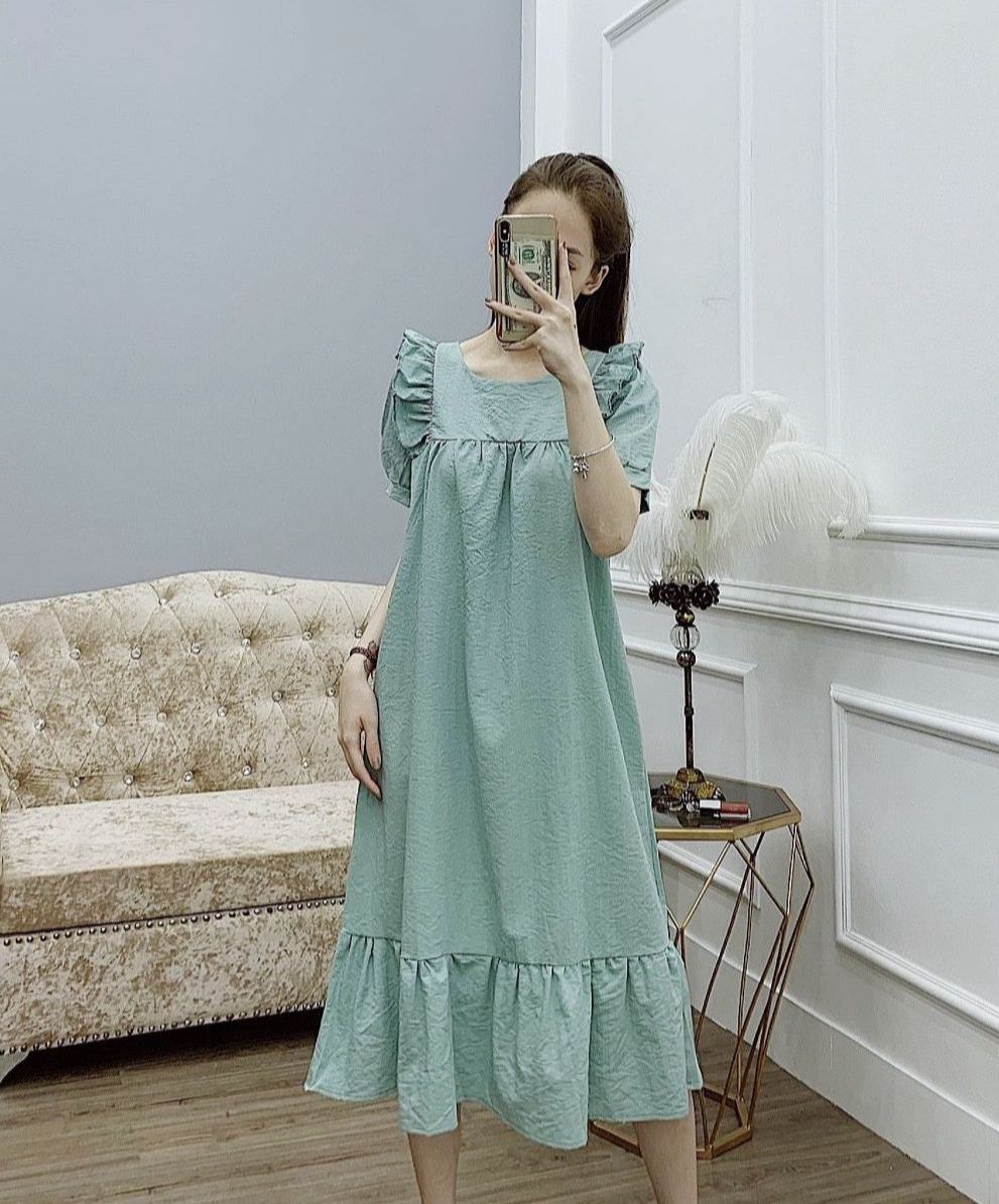Đầm Bầu , Váy Suông von nhẹ Thiết Kế Cao Cấp ( Kèm Ảnh Thật )