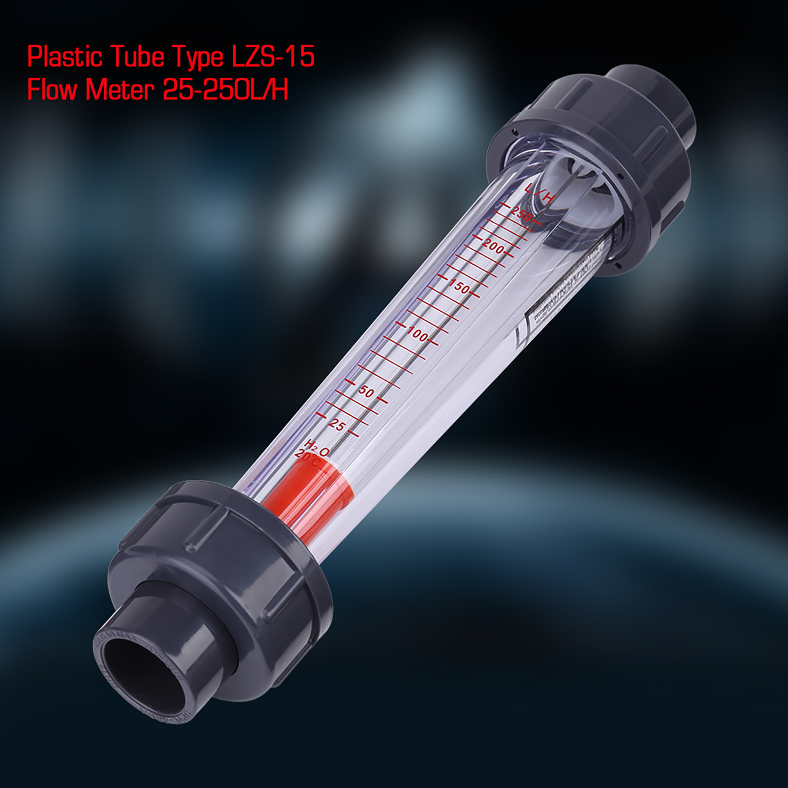 Plastic Tube Type 25-250L/H Instantaneous Water Flow Meter Flowmeter