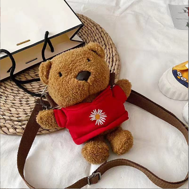 Túi đeo chéo gấu TEDDY, túi gấu bông siêu dễ thương