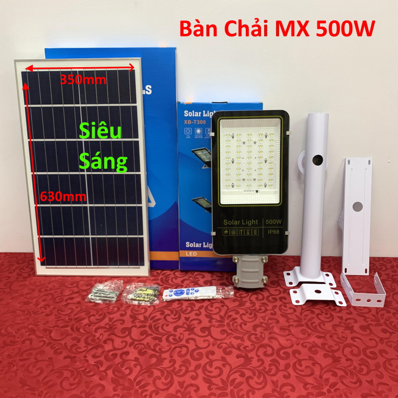 [ Mẫu Mới Nhất ] đèn năng lượng , đèn bàn chải năng lượng mặt trời 500w-600w IP68 Chống nước bào hành 24 tháng