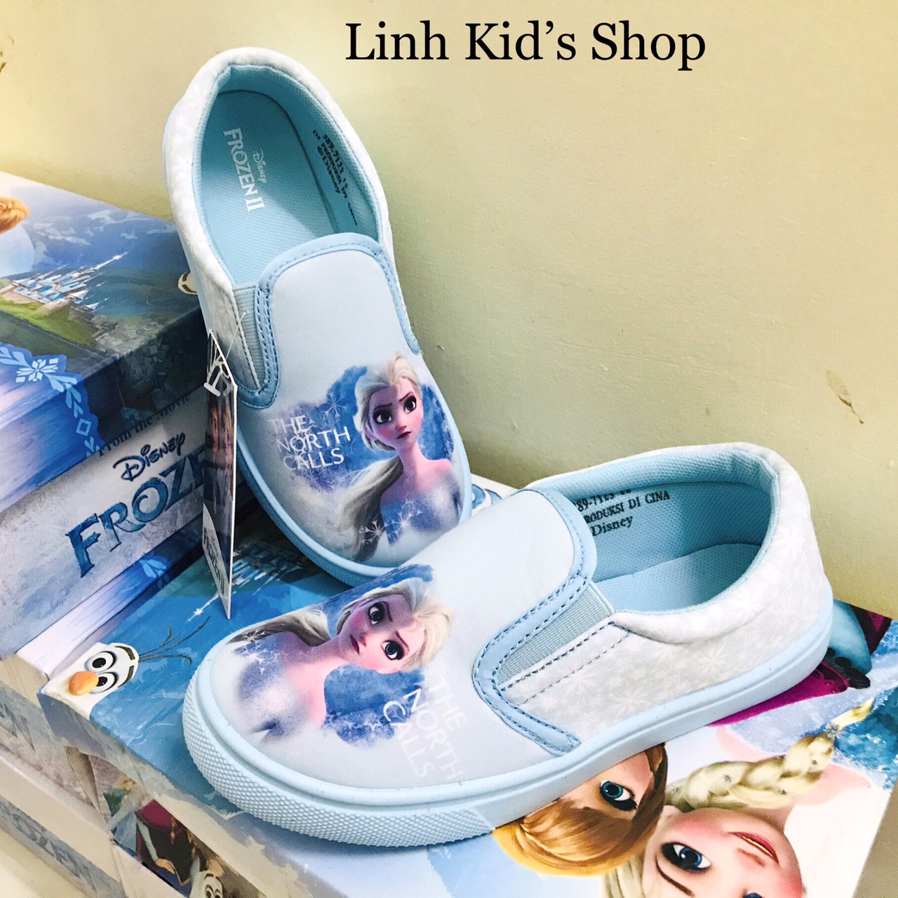 [ảnh thật] Giày lười elsa cho bé gái size 29-34
