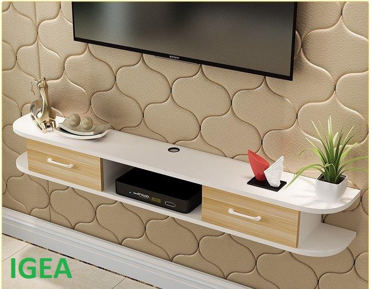 Kệ Tivi Gp40 Treo Tường Có 2 Ngăn Gỗ lõi xanh kháng ẩm