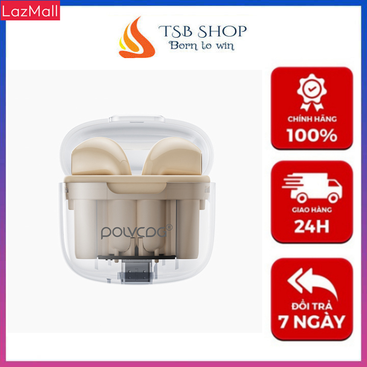 Tai nghe bluetooth không dây pin trâu chính hãng POLVCDG âm thanh to trong suốt cảm ứng chạm, tai nghe gaming cao cấp độ trế cực thấp có mic