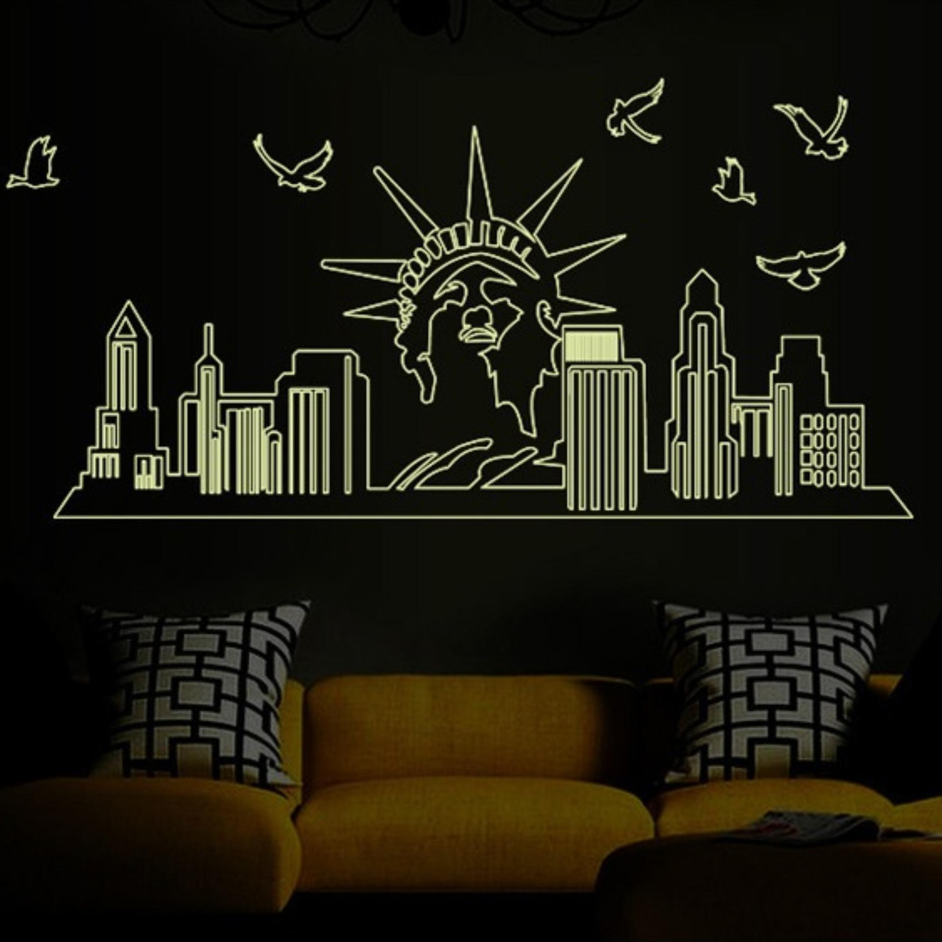 [HCM]Decal dán tường Dạ quang New York DDQ005 ( 60 x 160 cm)
