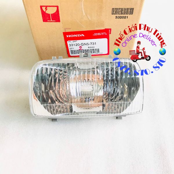 Đèn pha - chóa đèn trước dream lùn zin honda thái lan - 33120-gn5-731